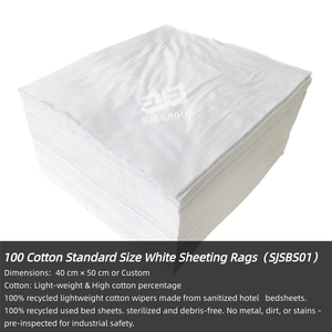 Puro cotone pittore stracci 1 Lb cotone stracci pittore stracci per pulire le camere bianche - Product Image 2