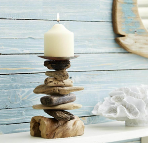 Portavelas de madera flotante de tamaño mediano para decoración del hogar, fiesta de boda, estilo creativo, portavelas de madera para uso en interiores y exteriores - Product Image 5