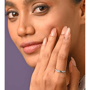 Anillos de Plata de Ley 925 de Primera Calidad para Mujer, Chapados en Rodio con Diamante en Princ - Product Image 4