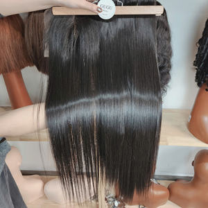 Cabello Virgen Vietnamita 100% Natural, Extensiones de Cabello con Doble Trama a Máquina, Cierre de Encaje HD, Color Natural, Estilo Liso y Sedoso - Product Image 2