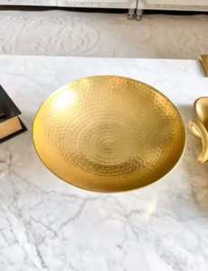 Métal de bol de chocolat en métal et bol de portion de chocolat en verre pour l'hôtel et l'or martelé par restaurant poli - Product Image 5