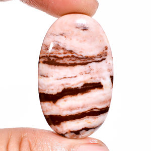 Wholesale Natural Coconut Jasper Cabochon Oval Cut Semi-Precious Loose Brown Polished Jewelry Making Material Mixed Sizes - Product Image 3