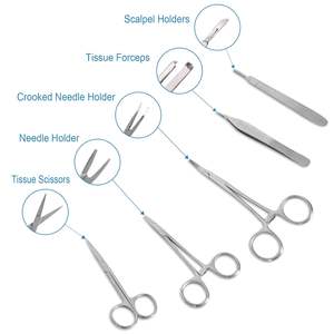 Kit de práctica de sutura para estudiantes de medicina: almohadilla de silicona para sutura de cierre de heridas, suministros quirúrgicos para estudiantes de enfermería veterinaria - Product Image 2