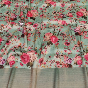 Pure Soft Kanchivaram Pethani Silk Saree Elegant <b>Indian</b> & <b>Pakistani</b> <b>Clothing</b> - Product Image 6