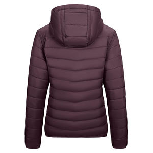 Más Popular nuevo diseño cómodo impermeable invierno luz Zip cálido de talla grande tela al aire libre a prueba de viento mujeres Puffer chaqueta - Product Image 6