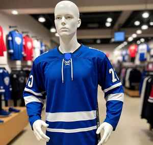 Jersey de Hockey sobre hielo personalizado con logotipo bordado por sublimación de poliéster 100% cosido superior de alta calidad, ropa transpirable - Product Image 2