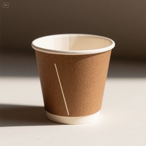 Vaso de papel marrón ecológico con diseño de punto blanco 16 oz 50 paquetes desechables y elegantes - Product Image 3