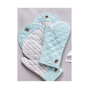 Solid Colour Restaurant Bulk 100% Cotton Embroidered Quilted Heatproof <b>Oven</b> Pad Eco Certified OEM ODM Custom Logo Pot Holder - Product Image 4