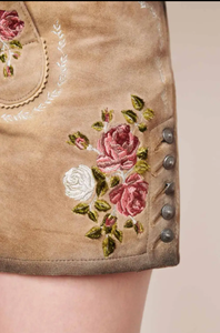 Pantalon chaud bavarois taille haute pour femmes Sexy Lederhosen Oktoberfest respirant Costumes allemands personnalisés dentelle Logo hiver - Product Image 6