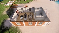 Livraison rapide Taille 3X8M Acier Flat Pack Immeuble Préfabriqué