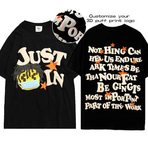 Heavyweight เสื้อยืดผ้าฝ้าย250 Gsm สำหรับผู้ชาย,เสื้อยืดพิมพ์ลายโฟมพัป100% แบบกำหนดเองมีโลโก้สำหรับผู้ชายและผู้หญิง - Product Image 5