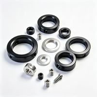 High Precision Custom CNC Machined Alloy Steel Locking Retaining Ring With Set Screw Mechanical Hardware Parts