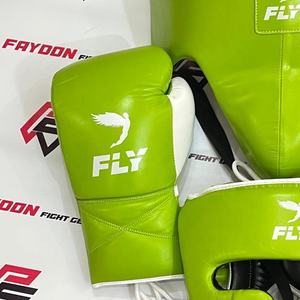 Protège-tête de boxe ouvert blanc et vert tendance 2026, personnalisable avec logo, professionnel, réglable, pour entraînement et sparring - Product Image 2