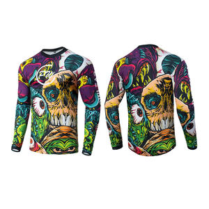 Diseño personalizado Racing MTB Jersey Ropa de bicicleta de manga larga con impresión sublimada OEM Ropa deportiva de verano en tamaño XL - Product Image 1