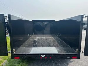 Remolque de granja agrícola de 2 ruedas de la mejor calidad Remolque de Tractor de descarga hidráulica de 2 ruedas Remolque detrás de tractores Remolques de granja. - Product Image 5