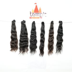 วิกผมคนแบบไม่ผ่านกระบวนการทางเคมีแบบไม่ผ่านกระบวนการเป็นลอนคลื่นลึกแบบดิบ100% จากอินเดีย - Product Image 2