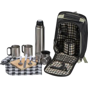 CLAUDIA Zaino da Picnic Personalizzato con Accessori Incluso un Tappetino da Picnic - Product Image 1