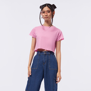 เสื้อยืดครอปสำหรับผู้หญิงเสื้อครอปไซส์พิเศษใส่สบายเป็นมิตรกับสิ่งแวดล้อมสำหรับฤดูร้อน - Product Image 5