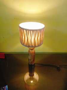 Cubierta de tela de algodón suave con estampado de bloques hermosos hechos a mano para lámparas de mesa y de pie cubiertas de luz - Product Image 5