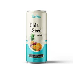 Sabor de cóctel de bebidas de Semilla de Chía de 320ml del fabricante de bebidas Interfresh Vietnam y servicio global OEM ODM - Product Image 1
