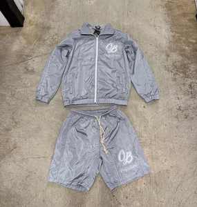 Ensemble coupe-vent en nylon léger personnalisé pour hommes veste coupe-vent short en nylon avec logo personnalisé survêtement coupe-vent - Product Image 1