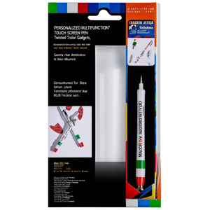 Penna Touch Screen Multifunzione Personalizzata con Design Tricolore - Product Image 3