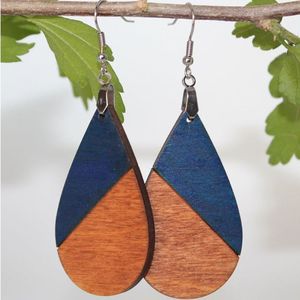 RESIN Hot <b>Gold</b> Foil Black White Resin Heart Shape Earrings Square Round Geometric <b>Wooden</b> Resin Drop Earrings - Product Image 1