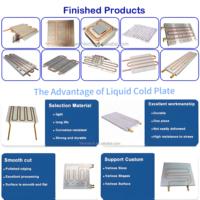 Plaque de refroidissement liquide en aluminium CNC personnalisée à Dongguan, dissipateur thermique en tube de cuivre époxy, refroidisseurs électroniques LGBT
