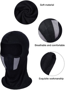 Bonnet tricoté avec logo personnalisé, cagoule chaude pour l'hiver avec masque de ski coupe-vent ajustable pour tout l'hiver - Product Image 4