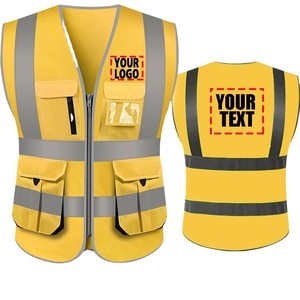Gilet en polyester fluorescent respirant de haute qualité pour la construction, fabriqué au Pakistan par une entreprise exportatrice en gros. - Product Image 1