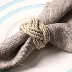 Decorative Jute Rope <b>Napkin</b> Ring Holder for Boho Table Setting Wedding <b>Party</b> Hotel Dining Handmade Stylish Design - Product Image 1