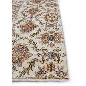 พรมขนสัตว์ลายดอกไม้สไตล์วินเทจ สีเบจและสีน้ำตาล ถักด้วยมือ สำหรับบ้าน ห้องนั่งเล่น ทางเดิน ห้องโถง หรือห้องนอน-Pae-2768 - Product Image 4