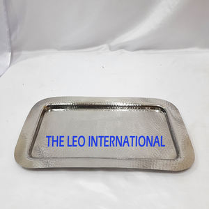 Vente directe usine – Plateau créatif rectangulaire en marbre avec poignées dorées et finition sous glaçure pour plats et assiettes - Product Image 4