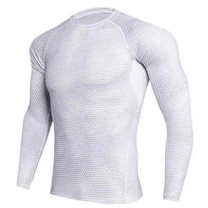 Compre Camisetas de Manga Larga Sublimadas Personalizadas de Primera Calidad para Atletas de BJJ MMA, Camiseta de Jiu Jitsu para Hombre - Product Image 4