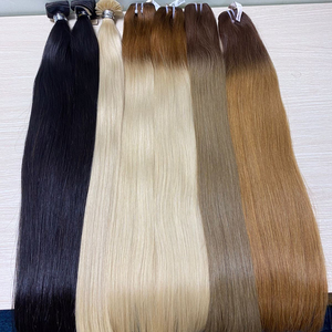 ผมต่อจากผมมนุษย์แท้แบบคู่สีแบบกลุ่มผมต่อแบบลอนสไตล์แอฟโฟร14 "20" 28 "26" - Product Image 1