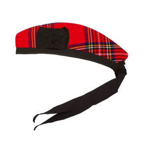 การออกแบบที่ดีที่สุดหมวก glengarry หรูหราพร้อมริบบิ้นผ้าซาตินและตราโลโก้ที่กำหนดเองได้ - Product Image 3