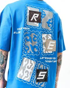 Camiseta de talla grande de algodón Pima de 100% sólido para mujer, camisetas en blanco con gráfico personalizado al por mayor para ropa de hombre - Product Image 3