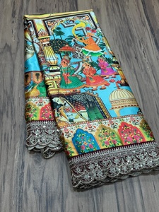 Effortless Elegance Our Modal Gajji Silk <b>Pashmina</b> Printed Saree Heavy Fancy Blouse Wedding Classic Party Festival Ethnic Wear - Product Image 3