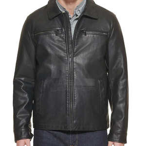 Veste d'hiver en cuir respirant pour hommes Vêtements décontractés Vestes en cuir pour hommes à prix raisonnable - Product Image 1