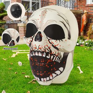 4 ft Halloween Inflatable Skull với Magic LED đáng sợ ngoài trời Halloween trang trí Hot Bán Nhà Máy Giá New Arrival - Product Image 5