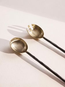 Compre Servidor de ensalada de metal hecho a mano duradero de primera calidad para el hogar, la cocina, el comedor y el restaurante - Product Image 4