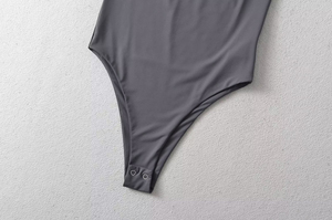 ชุดว่ายน้ำวันพีชเอวสูงสำหรับหญิงสาวชุดว่ายน้ำออกกำลังกายผ้าสแปนเด็กซ์/ โพลีเอสเตอร์ระบายอากาศ - Product Image 3