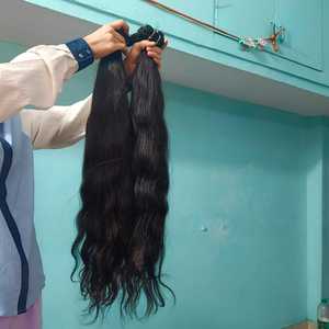 Genius Trame Cheveux Vierges Crus Non Transformés Extensions de Cheveux Humains Vierges Remy à Cuticule Alignée Vendeur en Vrac de Cheveux Indiens d'Inde - Product Image 2