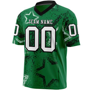 Camiseta de fútbol sublimada personalizada con nombre del equipo y número, uniforme deportivo transpirable de secado rápido con cuello en V - Product Image 4