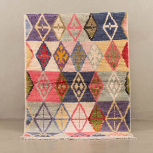 Handmade Authentic Moroccan Beni Ourain Rug <strong>Carpet</strong> , Azilal Rug, Tapis - Product Image 1