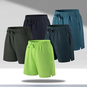 Short de sport décontracté en polyester pour homme, toile respirante à lacets, sport de fitness d'été, poche écologique avec étiquette personnalisée - Product Image 3