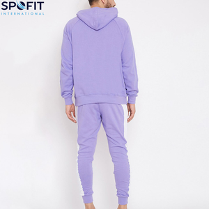 Ensemble survêtement en molleton pour homme imprimé hiver 2 pièces personnalisé 100% coton à capuche - Product Image 2
