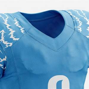 Fabrication de vêtements de football américain à prix compétitif, manches courtes, haute qualité, 100% polyester, vêtements d'entraînement performants - Product Image 4