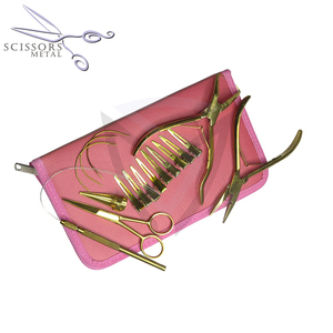 Juego al por mayor de alicates de microeslabones reutilizables Kit de herramientas de extensión de cabello de acero inoxidable dorado de plasma para profesionales - Product Image 4