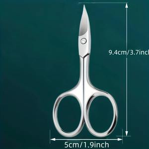 Cortaúñas de Acero Inoxidable con Cuchillas Curvas, Recorte Preciso para Cejas, Pestañas, Uñas y Pies, Diseño Ergonómico, Tijeras para Uñas - Product Image 4